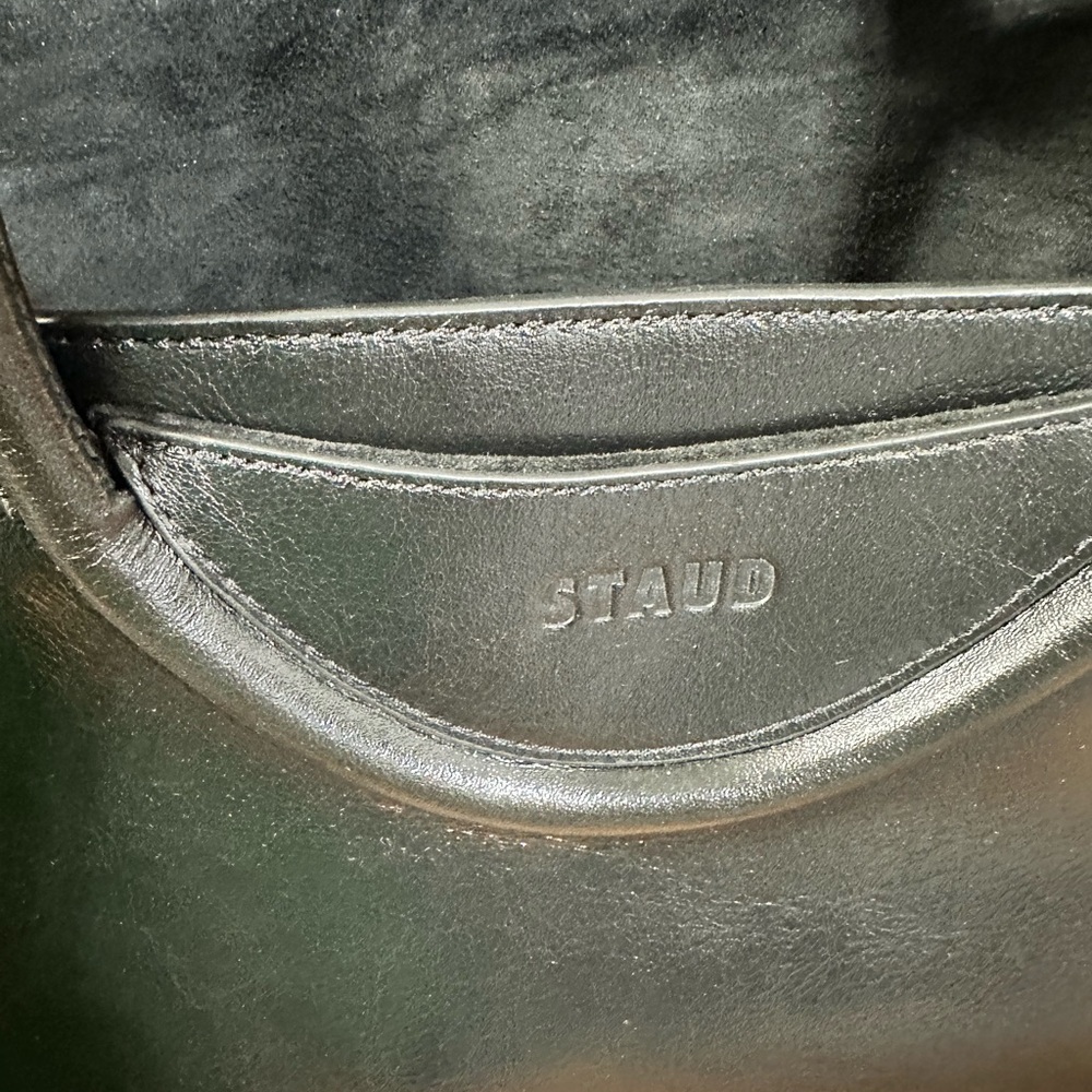 Staud Black Leather Shoulder Bag - Picture 11 of 14